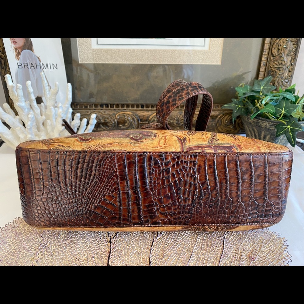 🌴1st Edition🌴CHOCOLATE COPA CABANA ISABELLE BRAHMIN +TORY BURCH BANANAS TASSEL - Picture 12 of 14